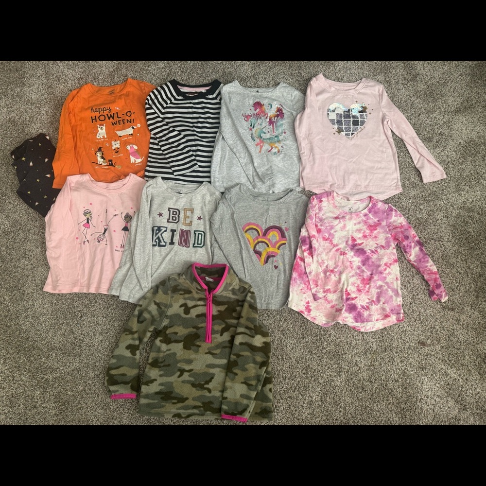 4t long sleeve shirt lot (Gap cat n jack)